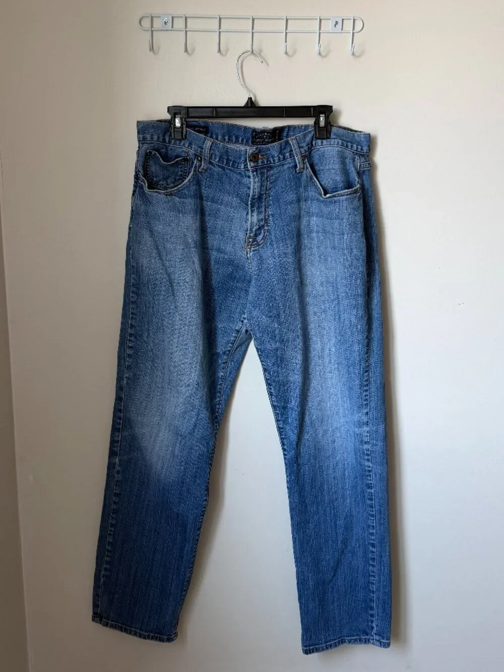 Lucky Brand Jeans Mens 38x34 | Original Straight Light Wash Denim | Vintage